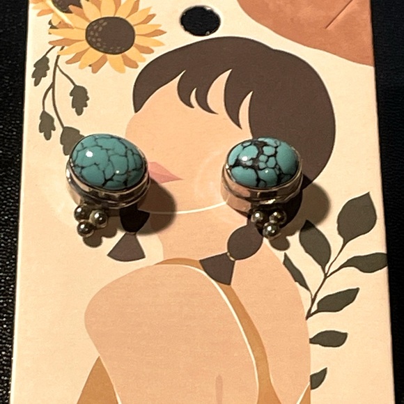 Sterling Silver Turquoise Earrings